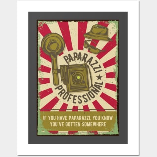 Retro Paparazzi Camera Posters and Art